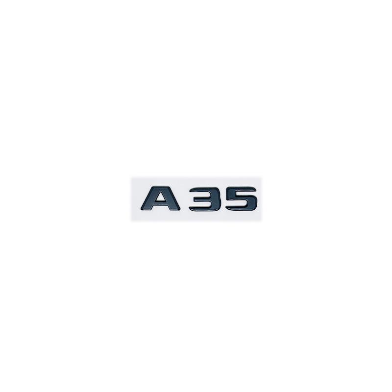 

Mercedes Benz AMG A35 Turbo 4MATIC Emblem - Silver Black Letters Fit for W176 W177 Car Fender Trunk Rear High Quality Logo Stick