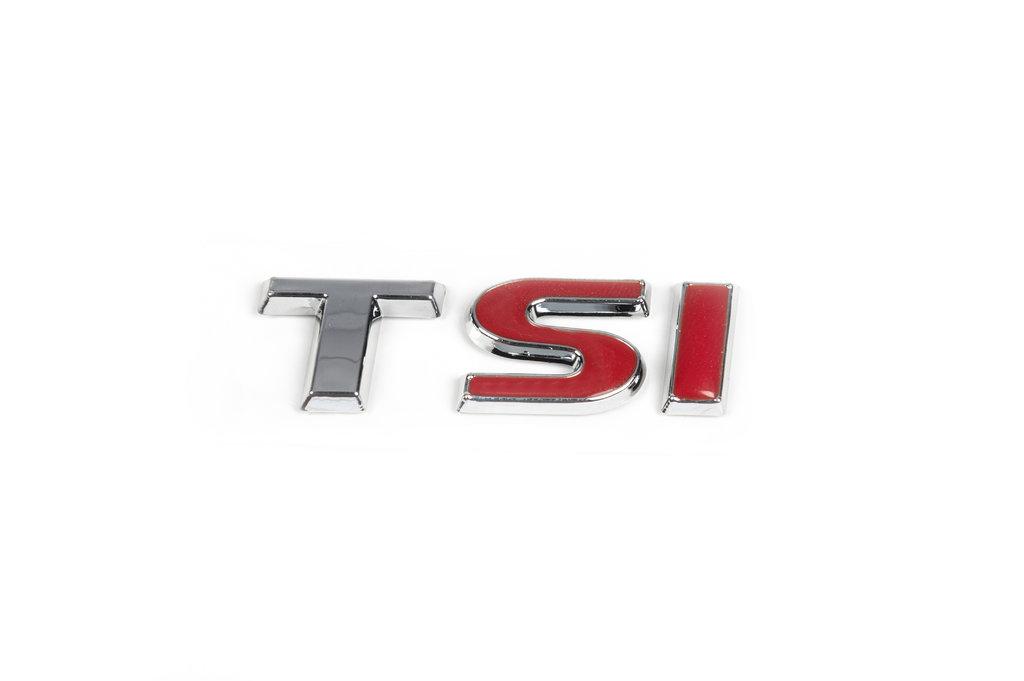 

Напис TSI (під оригінал) T-хром, SI-червоні для Volkswagen Scirocco