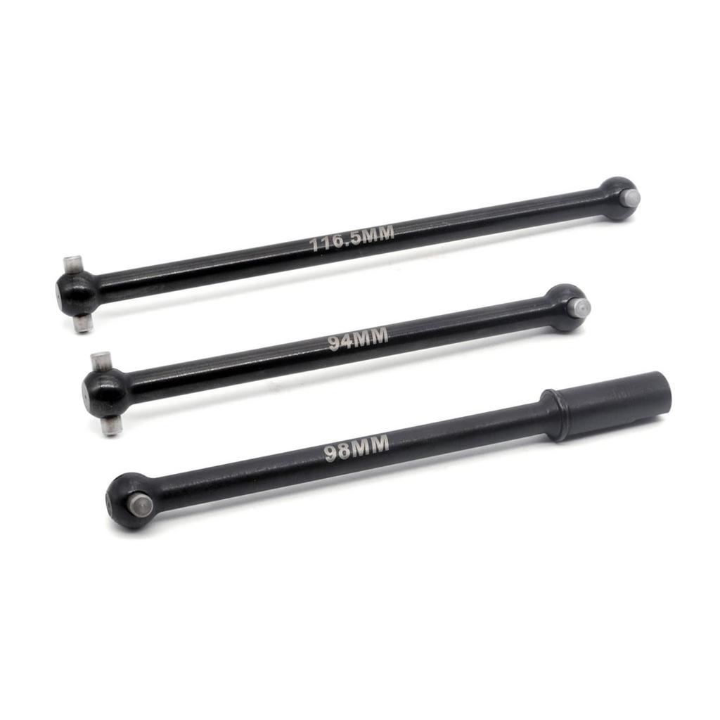 3Pcs RC Truck Centre Drive Shaft Durable Steel Stable Accurate Size RC Car Drive Shaft for ZD Racing MX 07 4WD 1/7 Truck
