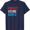 Protect Voting Rights Save Vote Retro Election Midterms T Shirt Vintage Washed Unisex Stylish Versatile Graphic Soft