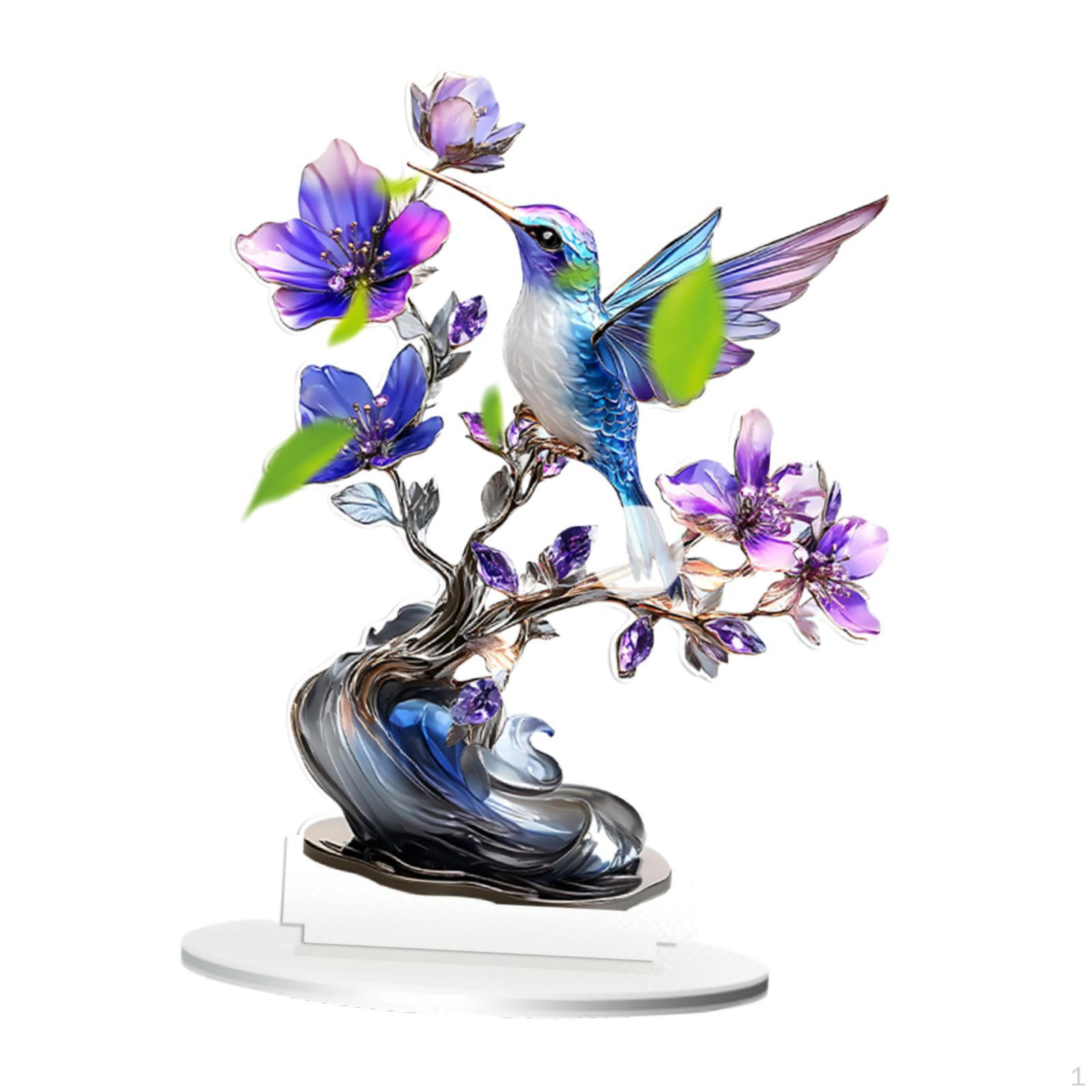 

2D Плоский Цветной Узор Настольный Знак Акриловые Аксессуары Водонепроницаемый Многоцелевой С Подставкой Стол Bird Pattern