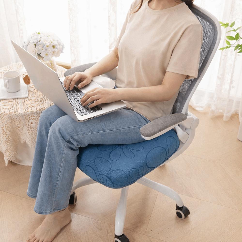 Thickened Jacquard Office Chair Cover Elastic Dining Chair Cover Soft Chair Protector Office