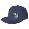 Vintage Uruguay Uruguayanische Flagge Snapback Mütze für Unisex Damen Klassische Flache Kappe Baseballkappe Verstellbar Trucker Mütze Druck Unisex