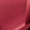 Used 11569 Saffiano Coin Purse 1MM268 QHH F0505 7943 Pink Zip Around Card Case with Triangle Logo Peonia Ladies from