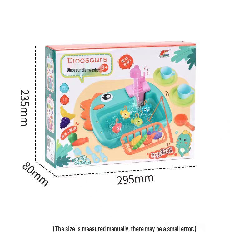 Children's Pretend Play Electric Sink with Circulating Water and Vegetable Washing Features