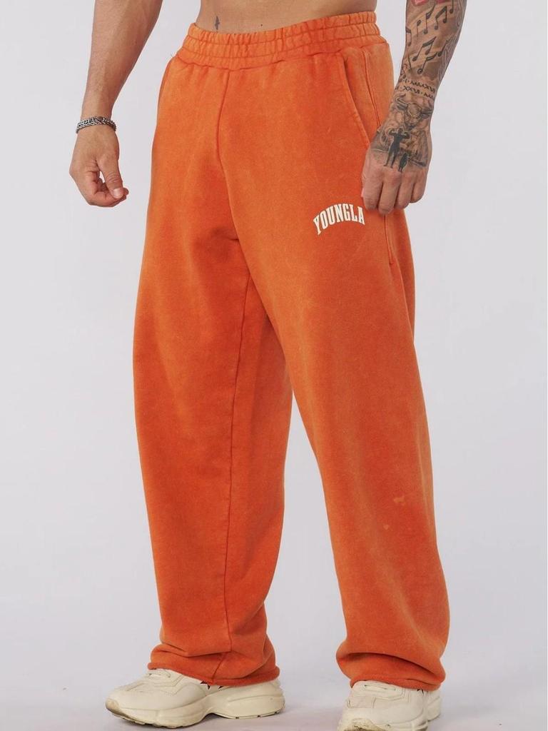 YOUNGLA Men's Loose Fit Joggers - Straight Leg Fitness & Casual Pants