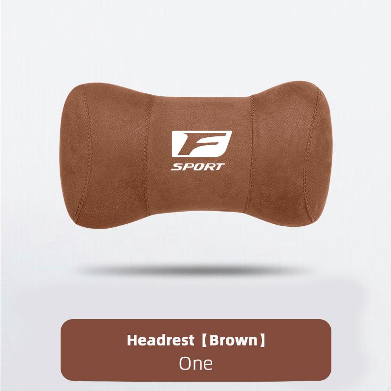 Car Seat Headrest Suede Neck Pillow For Lexus RX330 IS250 Ct200h ES300h RX350 IS300h Car Interior Removable Washable Headrest