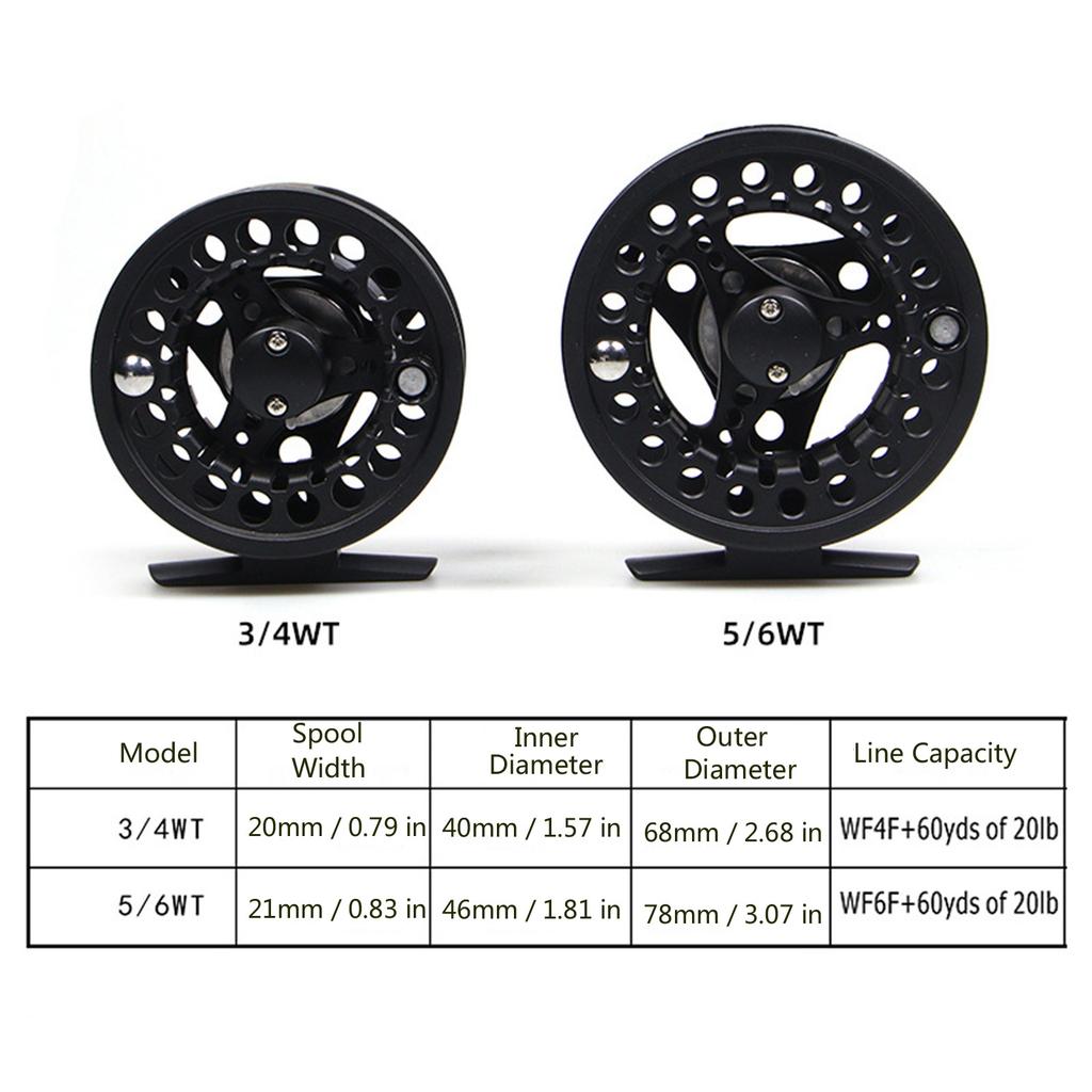 Professional Fishing Wheel Fly Reel Heavy Duty Aluminum Fly Fishing Reel for Pike Fishing Tackle