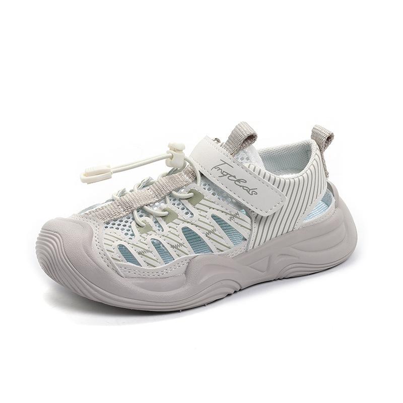 New children's sports shoes for boys and girls, anti-kick, anti-collision, breathable mesh shoes, Korean style casual shoes for older children and