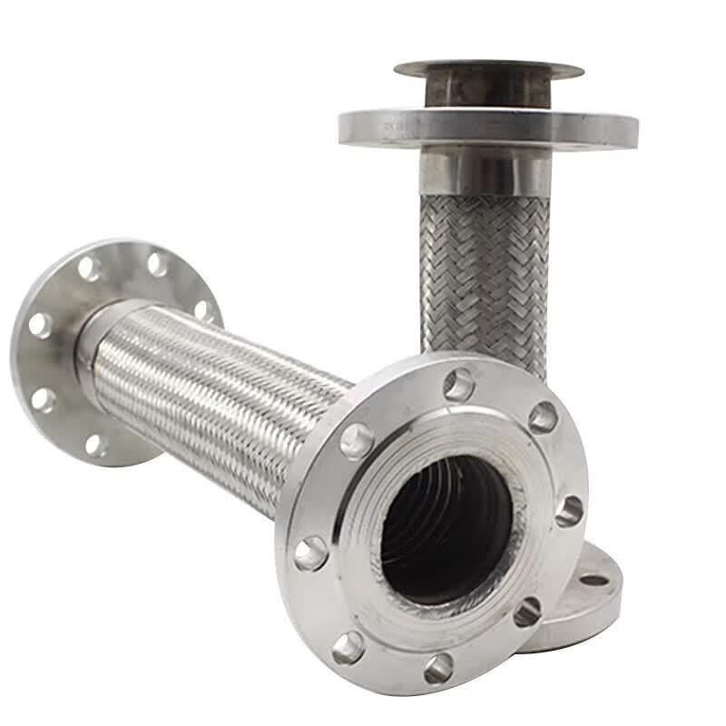 304 Paslanmaz Çelik Flanşlı Esnek Metal Hortum