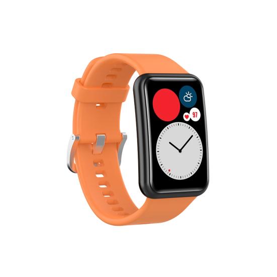 1 Sett Klokkereim Myk Justerbar Silikon Armbånd Erstatning for Huawei Watch Fit (TIA-B09/TIA-B19)