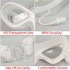 Large Frame Swimming Goggles With Earplug HD Transparent Glasses Anti Fog Silicone Waterproof Men Women Swim Eyewear Adult