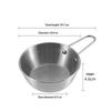 304Stainless Steel Household Korean Cuisine Bowl With Handle Rice Wine Bowls Sauce Seasoning Dish Food Serving Kitchen Tableware