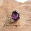 Natürlicher Lila Amethyst Ring 925 Sterling Silber Ring, Echter Edelstein Ring, handgefertigter Schmuck, Neujahrsgeschenk, Valentinstagsgeschenk,