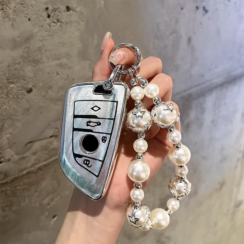 Car Remote Key Case Cover Shell Fob For BMW X1 X3 X5 X6 X7 1 3 5 6 7 Series G20 G30 G11 F15 F16 G01 G02 F48 G05 G06 G07 Keychai