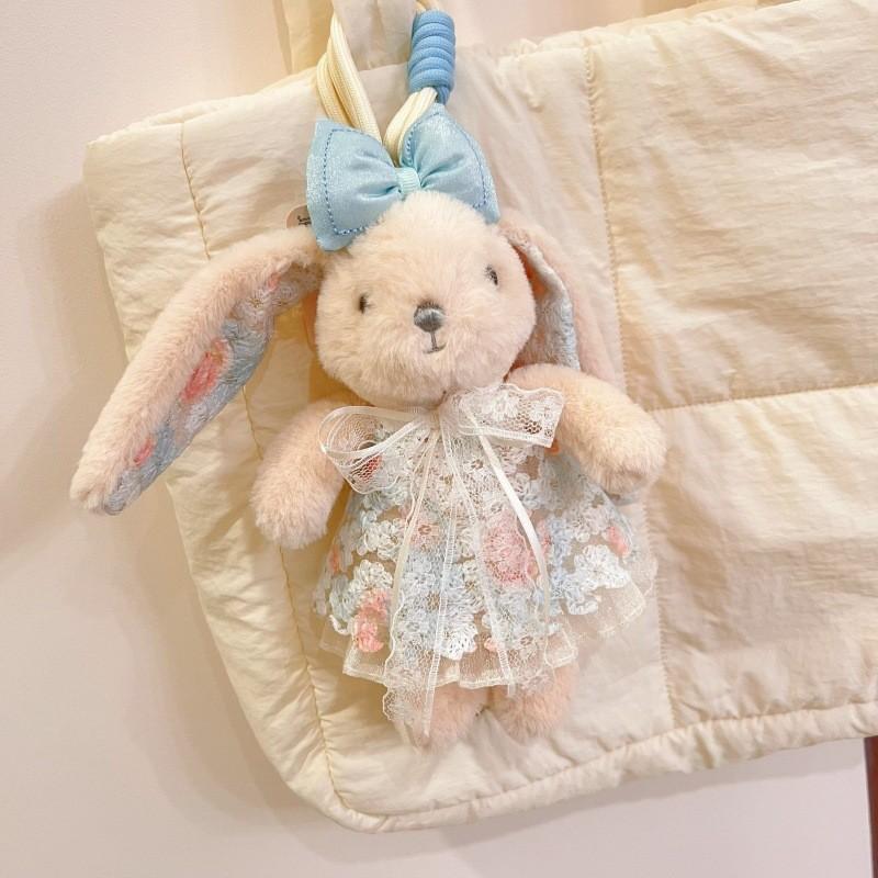 Süßer Hase Plüschtier Tasche Anhänger Mit PP-Baumwollfüllung Für Kinder Und Jugendliche