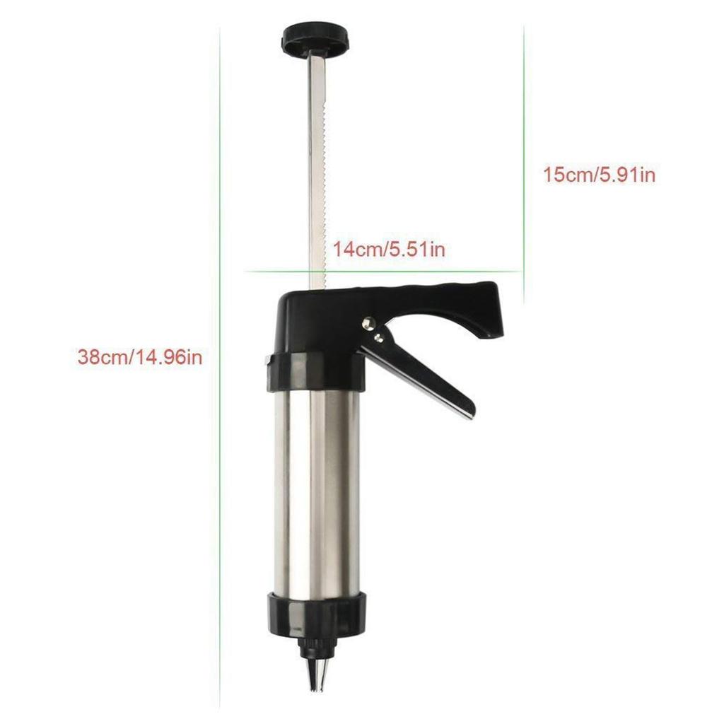 Stainless Steel Cookies Press Kit Included 7 Pipe Nozzle And 13 Cake Decoration Mould