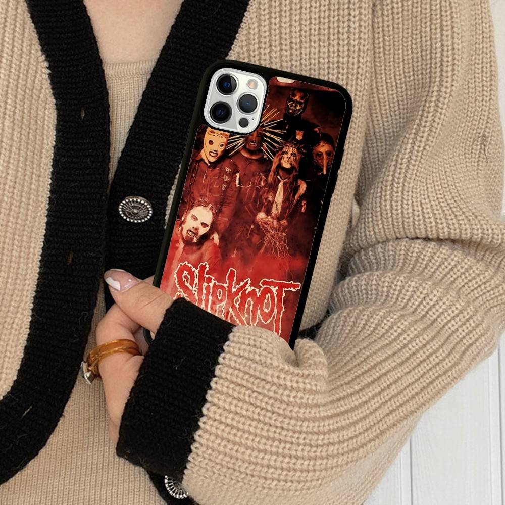 Pásek Cool-S-SlipknotS-S PC+TPU Ochranný kryt na telefon Pro IPhone 17 16 Pro Max 15 Plus 14 13 12 11 Kryt