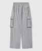 LEMAIN SECOND One-Pleat Wide Cargo Sweatpants [Gray] (Type B)
