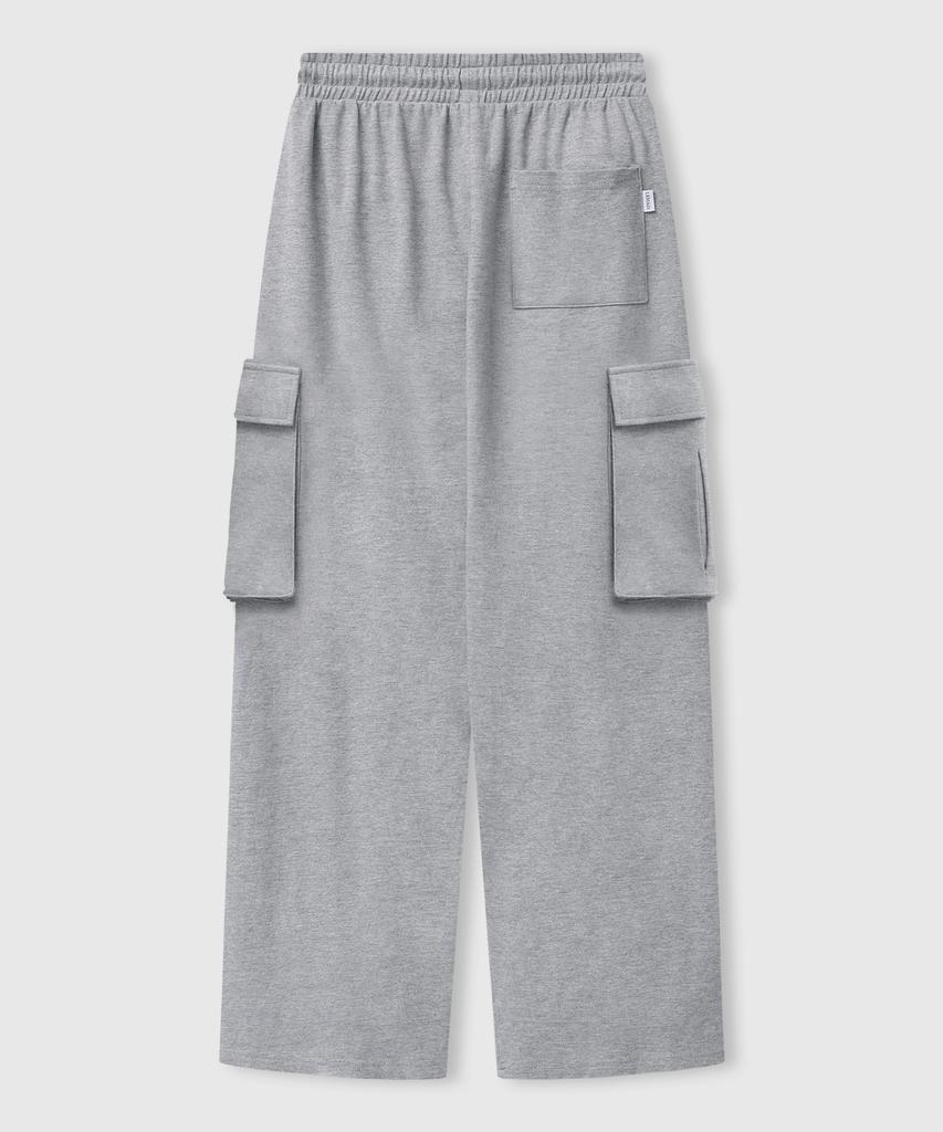 LEMAIN SECOND One-Pleat Wide Cargo Sweatpants [Gray] (Type B)