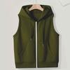Women’s Sleeveless Sun Protection Vest Zip Up Hoodie Jacket Lightweight Drawstring Sweatshirt Outdoor Shirt with Pockets