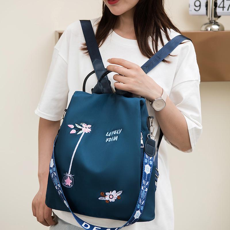 Womens Style Trendy 2024 Korean Embroidered Large Capacity Antitheft Tote And Shoulder Bag