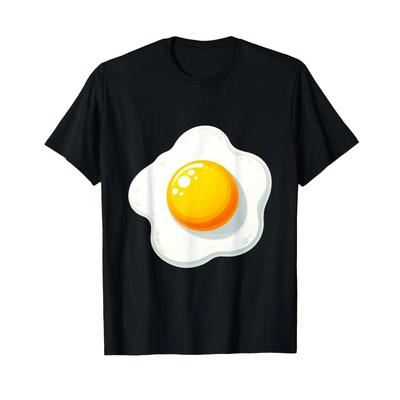 Spiegelei-Liebhaber T-Shirt Vintage Grafik Mode Top Für Den Alltag Leicht Atmungsaktiv Designer Kleidung