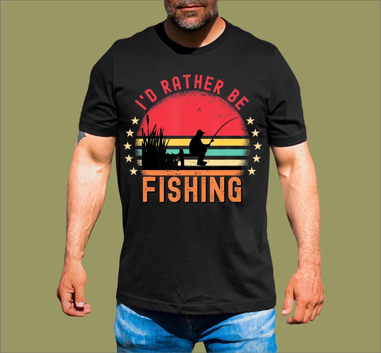 RATHER BE FISHING T-SHIRT 2XL