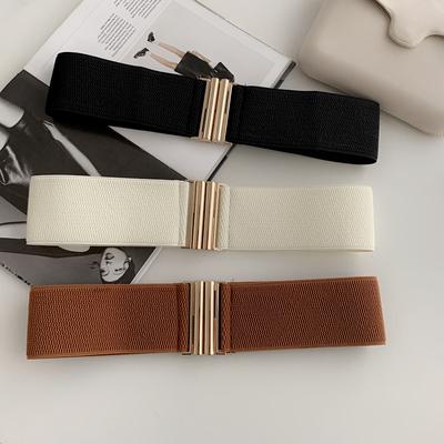 Autumn And Winter Elastic Elastic Women'S Wide Belt Decorative Fabric With Dress Waist And Thin Waist Seal
