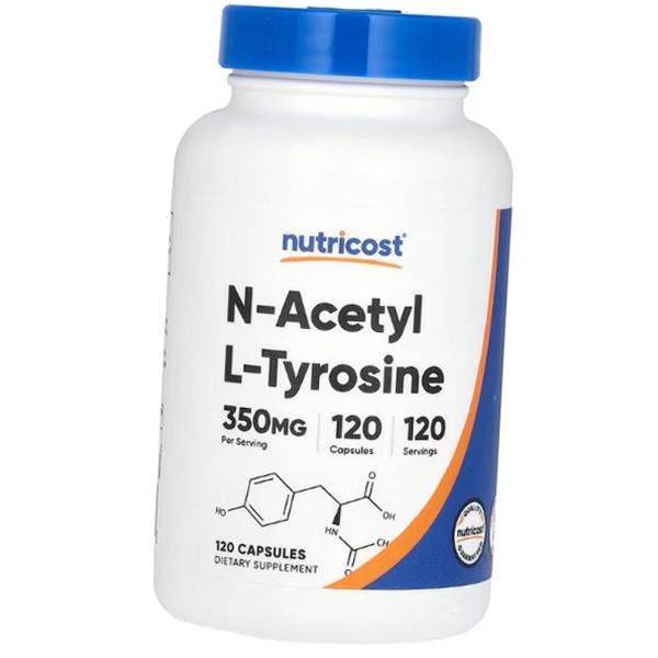 

N-Ацетил L-Тирозин, N-Acetyl L-Tyrosine 350, Nutricost 120капс (27647018) 120caps