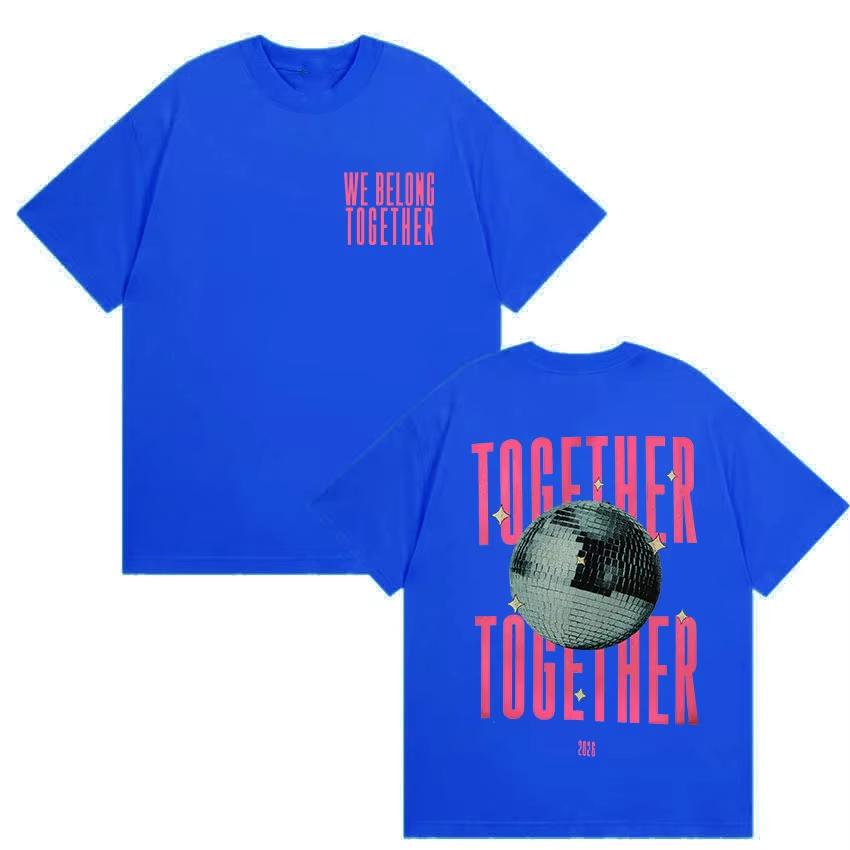 2026 Harry Styles We Belong Together T Shirts Unisex Unisex High Quality Vintage Oversized Tees Casual Fashion Short Sleeve Tees