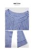 Summer Casual Striped Jumpsuit - Women's Short Sleeve Jumpsuit with Shorts, European & American Style for Trendy Commutes
