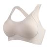 Medium Impact Seamless Sports Bra for Small Bust, Push Up Lift Integrated Crisscross Beautiful Back Side Support Anti-Sagging Wireless Lingerie