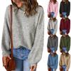 Women S Autumn Winter Solid Color Turtleneck Loose Pullover Sweater