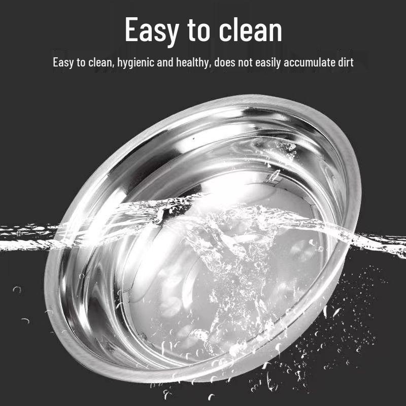 Verdikte Ronde Soep- en Rijstkom Set van Roestvrij Staal