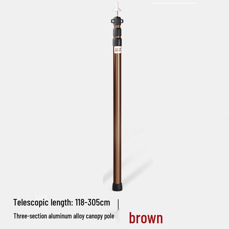Telescopic Aluminum Awning Tent Support Pole - Thickened Alloy Design