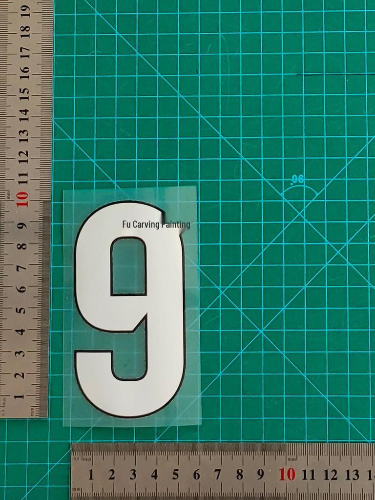 Atletico Madrid 25-26 Away Jersey Number and Letter Heat Transfer Stickers, B Grade, Adult Size