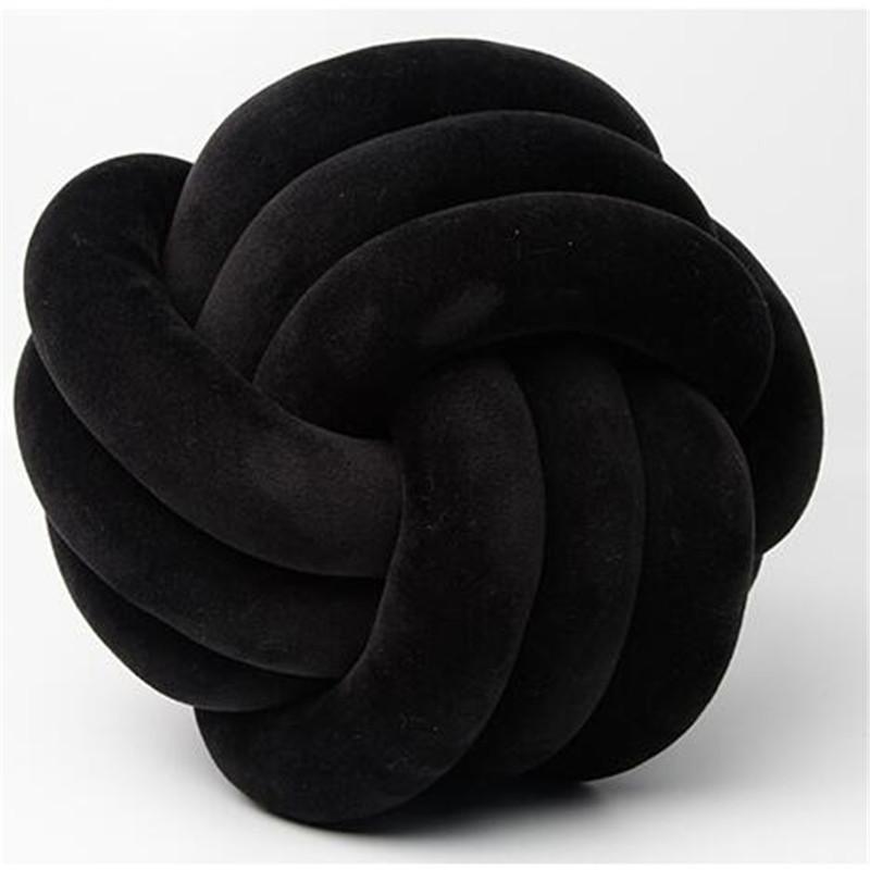 Lilac Decorative Throw Knot Pillow Ball for Home Chair Sofa Couch Bed Aesthetic Round Velvet Knotted Pillow Cushion Gift
