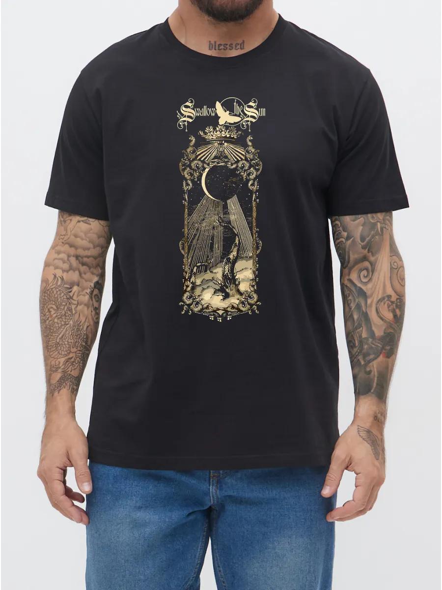 

Black t-shirt with reggae pattern, cotton, street style 4XL