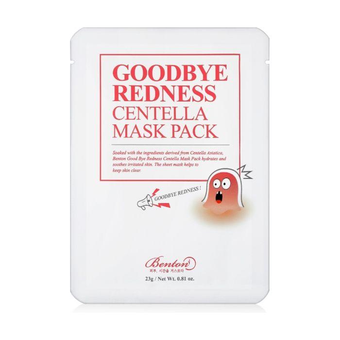 BENTON - Maseczka w płachcie Centella Goodbay Redness przeciw zaczerwienieniom 23 g