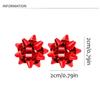 Star Ribbon Merry Christmas Earrings Snowflake Wrap Bow Stud Earrings  Girls