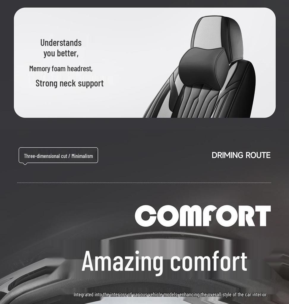 Napa Leather Universal Car Seat Covers - Full Coverage, All-Season Cushions
