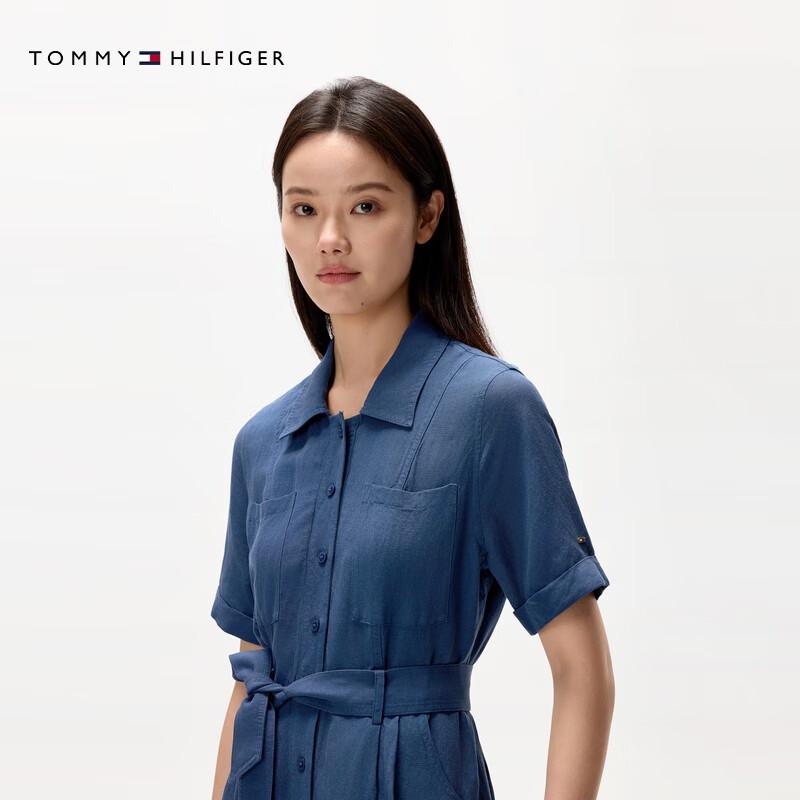Tommy Hilfiger Women's Linen Blend Shirtdress