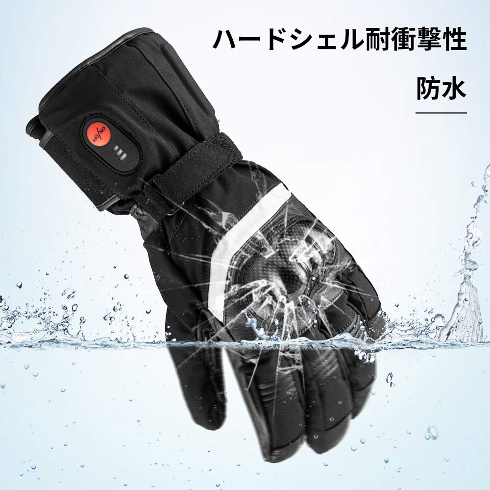 Heated Gloves for Electric Heated Gloves with Fingerless Golf Gloves Motorcycles, Women's, Rechargeable, 7.4V, Waterproof, Mittens, Closure,