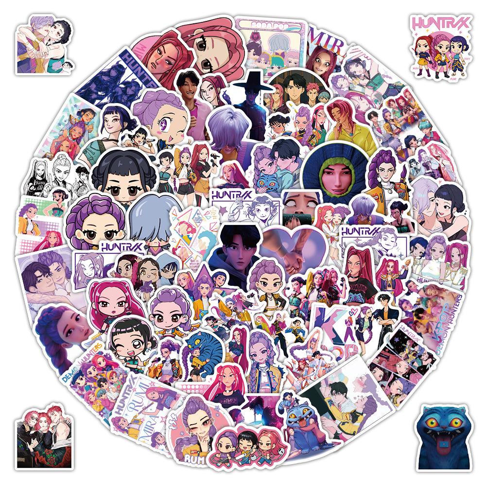 103 K-pop Witch Hunters Stickers KPop Graffiti Stickers Illustration DIY Hand Account