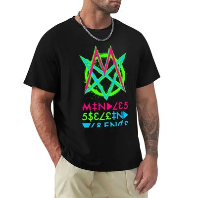 Mindless Self Indulgence Humor T Shirt Cotton T-Shirt Blouse Black T Shirts Boys White Fashion Mens Graphic Harajuku  Oversized
