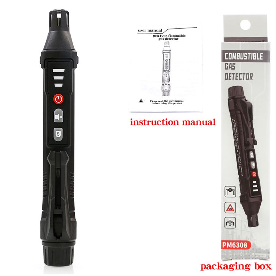 

PEAKMETER PM6308 Детектор горючих газов, бытовой детектор утечки природного газа, тестер утечки сжиженного нефтяного и угольного газа