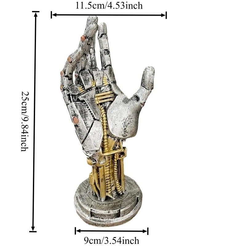 Cyberpunk Mechanical Arm Game Controller Bracket Desktop Ornament Headphone Storage Rack Vinyl Material Home Organizer