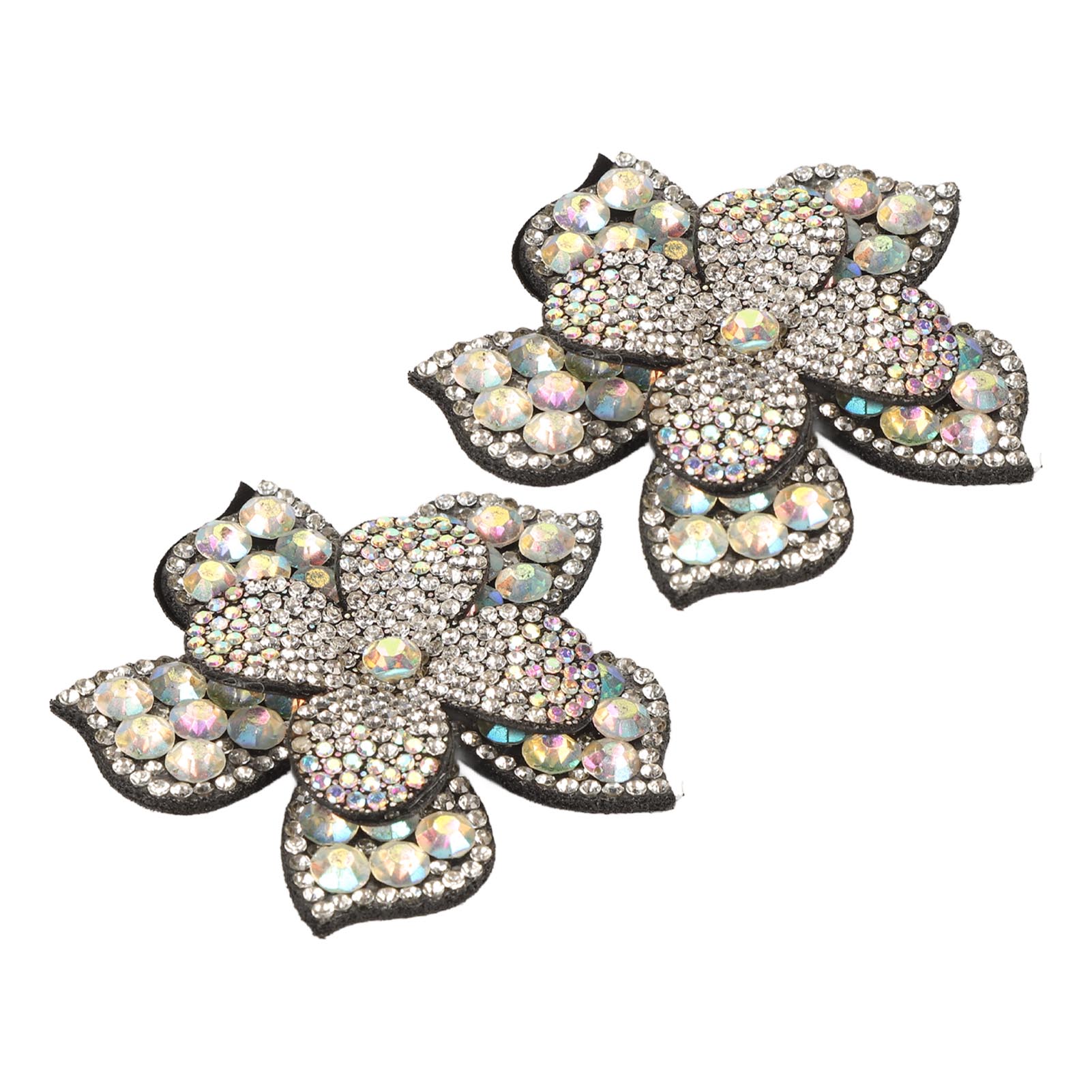 

2 шт. Стразы Туфли Пряжка Модные Сверкающие Цветочные Формы Декоративные Съемные Кристаллические Туфли