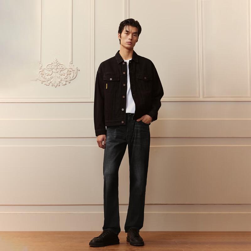 Jack & Jones Men's Casual Washed Straight-Leg Jeans